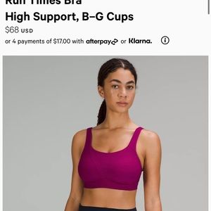 Lululemon Running Bra